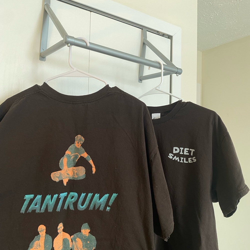 TWO Gildan Brown Heavy Cotton T-Shirt